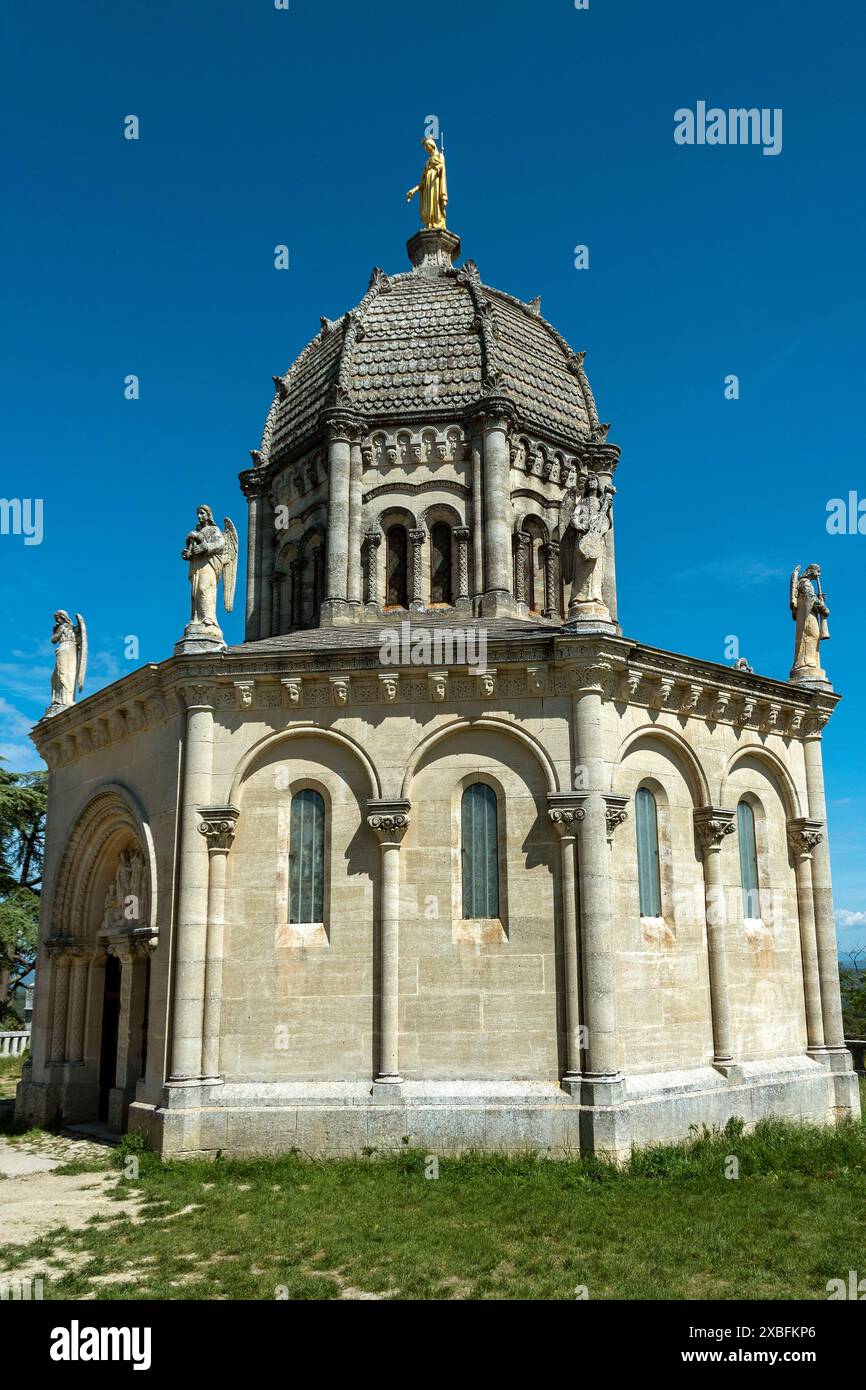 Forcalquier. Notre Dame de Provence chapel. Alpes de Haute Provence. Provence-Alpes-Côte d'Azur. France Stock Photo