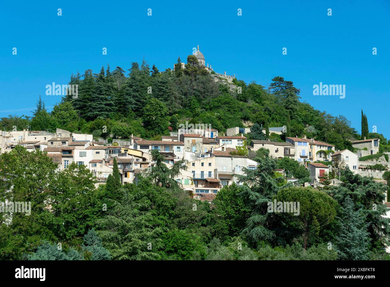 Forcalquier. View ofthe village. Alpes-de-Haute-Provence. Provence-Alpes-Cote d'Azur. France Stock Photo