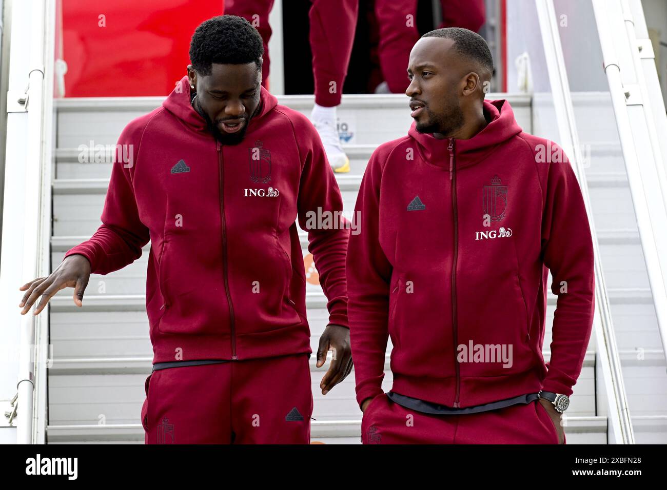 Zaventem Belgium 12th June 2024 Belgium s Orel Mangala And Belgium zaventem-belgium-12th-june-2024-belgium-s-orel-mangala-and-belgium
