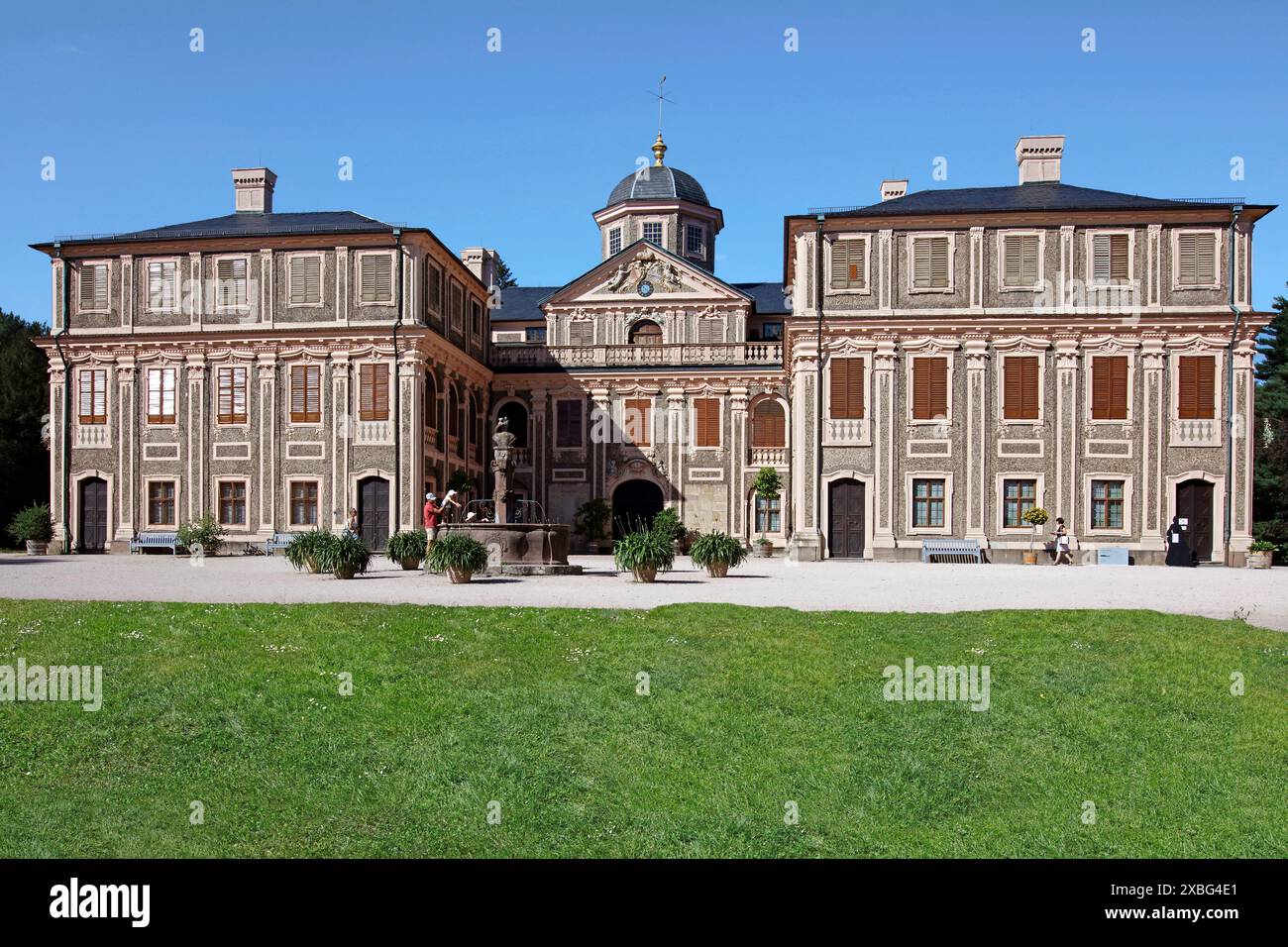 geography / travel, Germany, Baden-Wuerttemberg, favorite Castle, front view, Rastatt, ADDITIONAL-RIGHTS-CLEARANCE-INFO-NOT-AVAILABLE Stock Photo