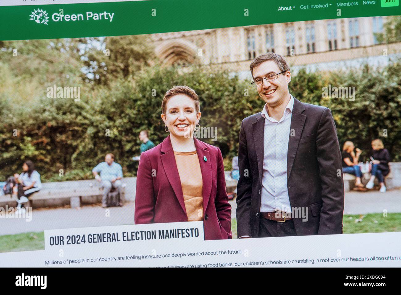 Green party uk 2025 manifesto hires stock photography and images Alamy