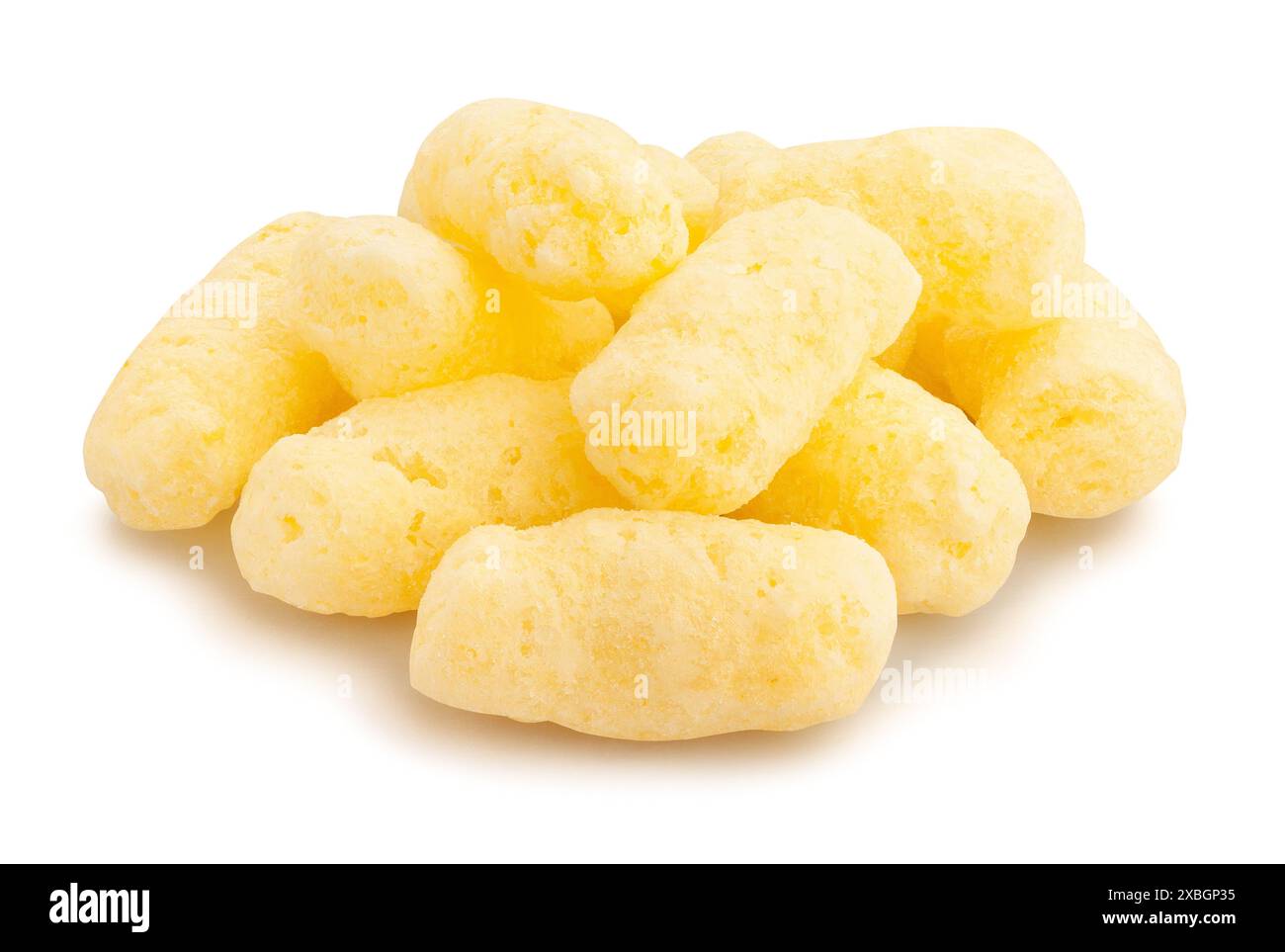 corn sticks path isolated on white Stock Photo