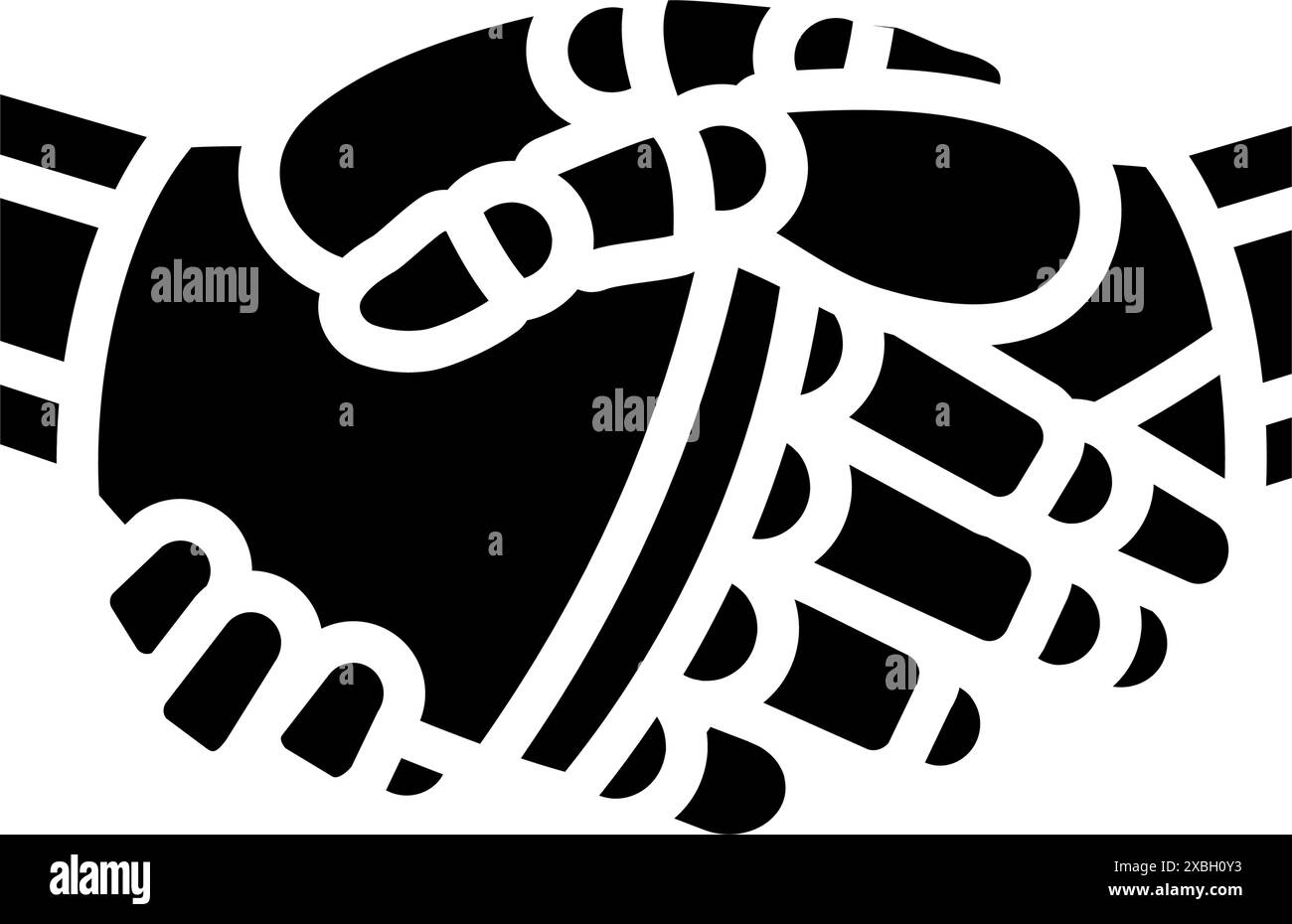 handshake robot hand gesture glyph icon vector illustration Stock ...