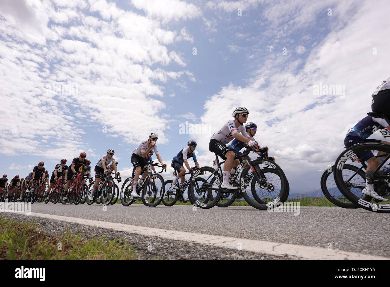 Italia. 12th June, 2024. The pak rides during the 4th stage of the Giro