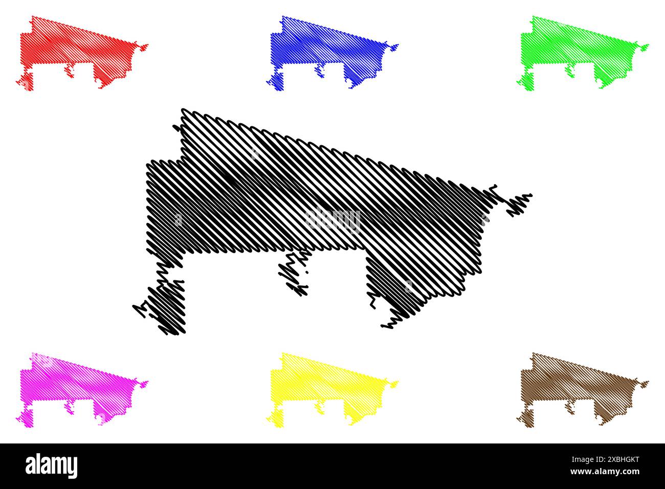 Davie outline map Cut Out Stock Images & Pictures - Alamy
