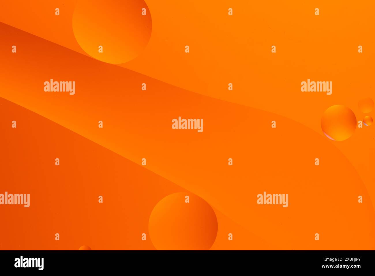 Orange abstract background with circular shapes and smooth gradients ...
