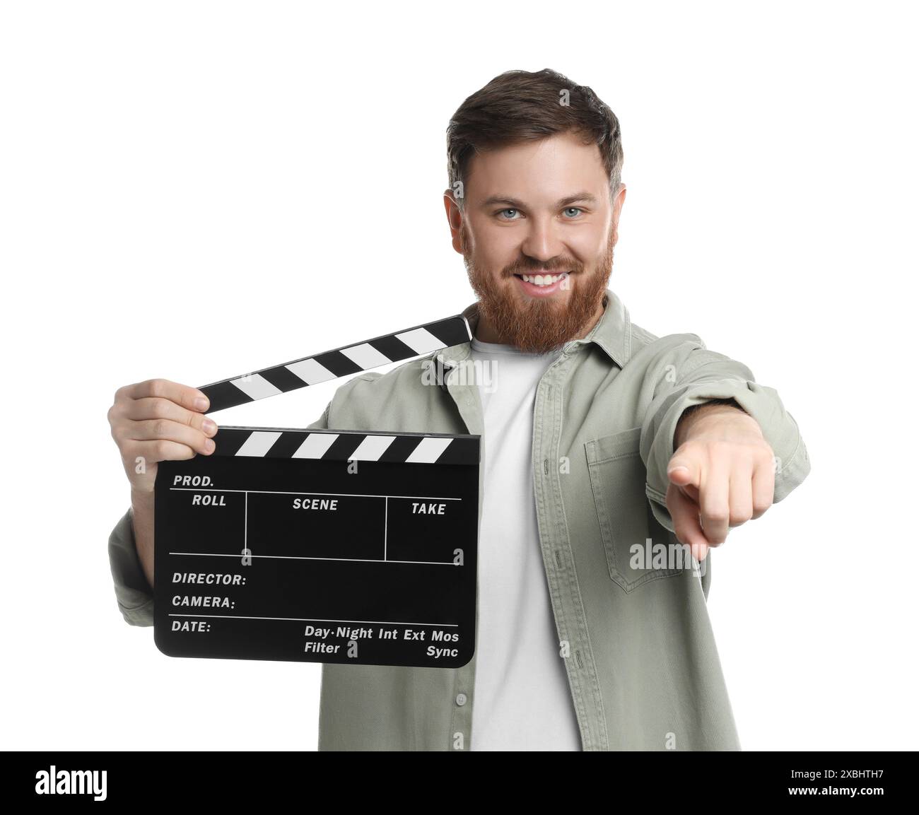 Man pointing camera making hi-res stock photography and images - Alamy