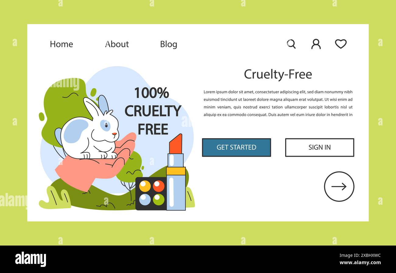 Rabbit Rights Poster Animal rights banner Stock Vector Images - Alamy