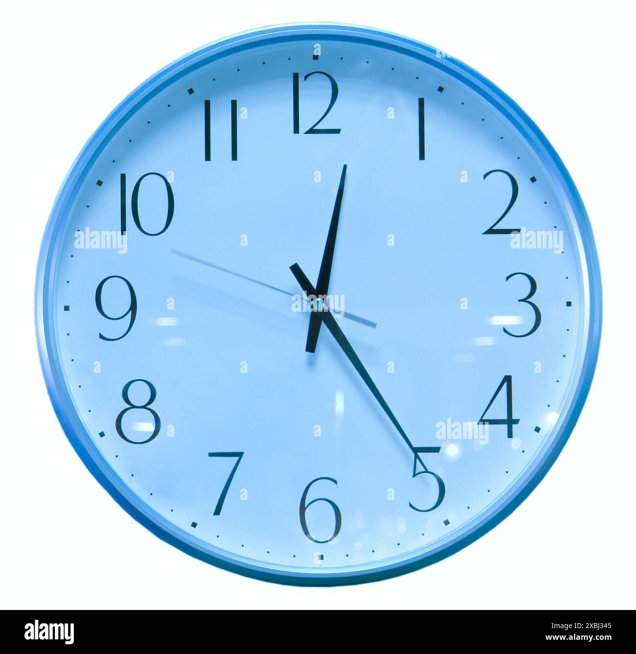 clock în a white background Stock Photo - Alamy
