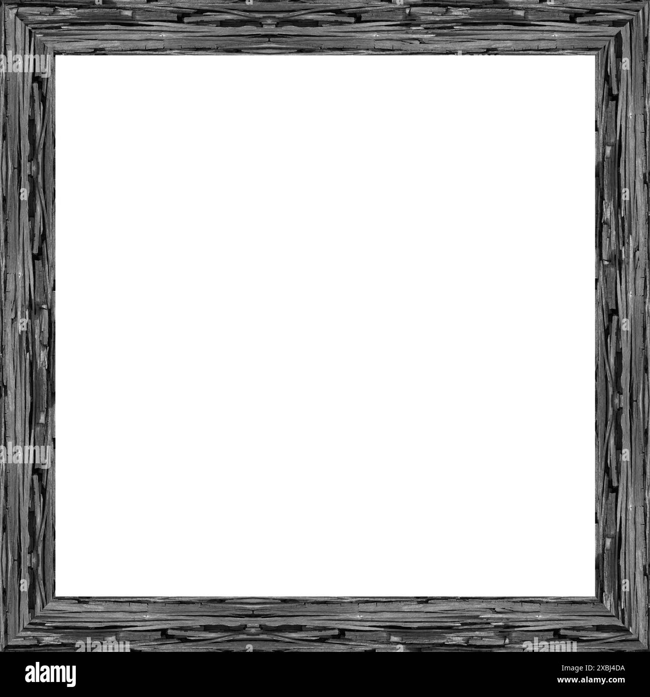 a picture frame on a white Stock Photo