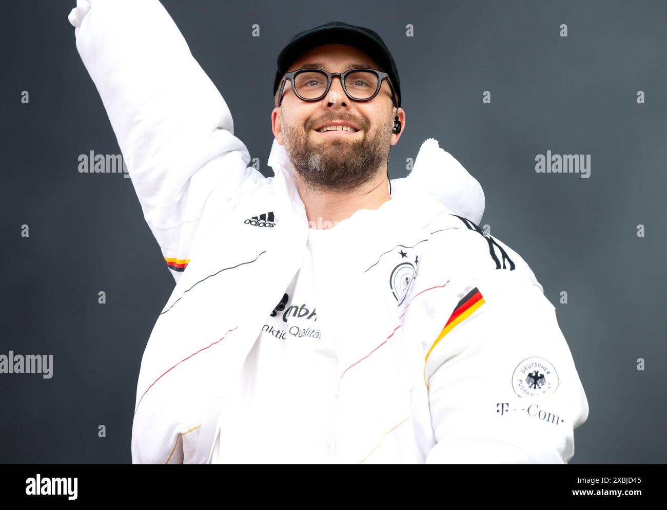 12 June 2025, Bavaria, Munich Mark Forster, singer, on stage at the