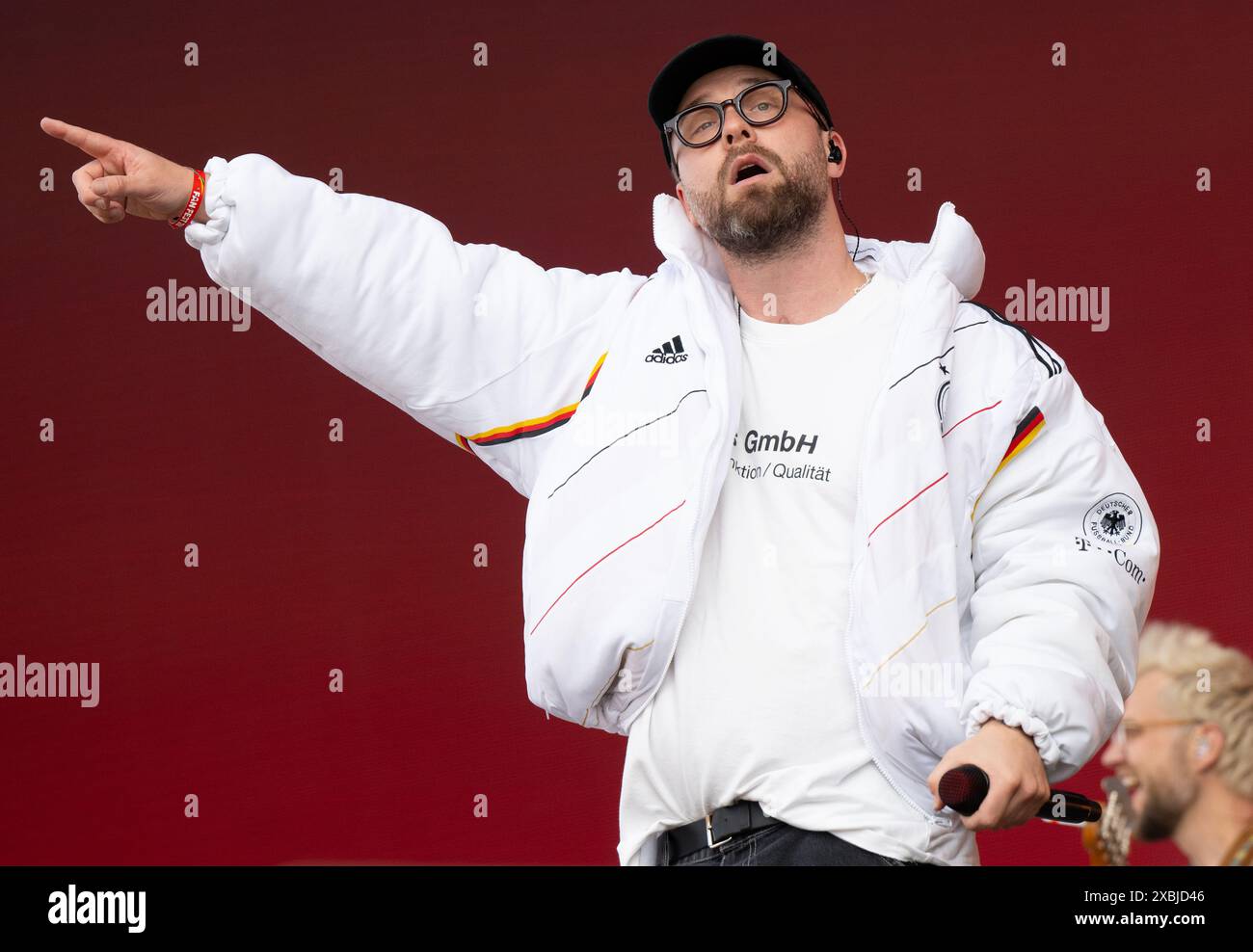 12 June 2024, Bavaria, Munich Mark Forster, singer, on stage at the