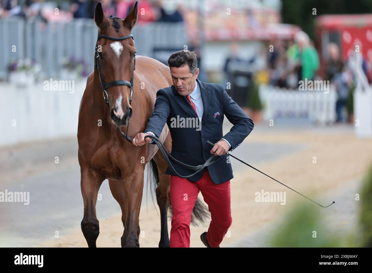 Cedric Lyard of France with Unum De'Or during the CCI5* first horse