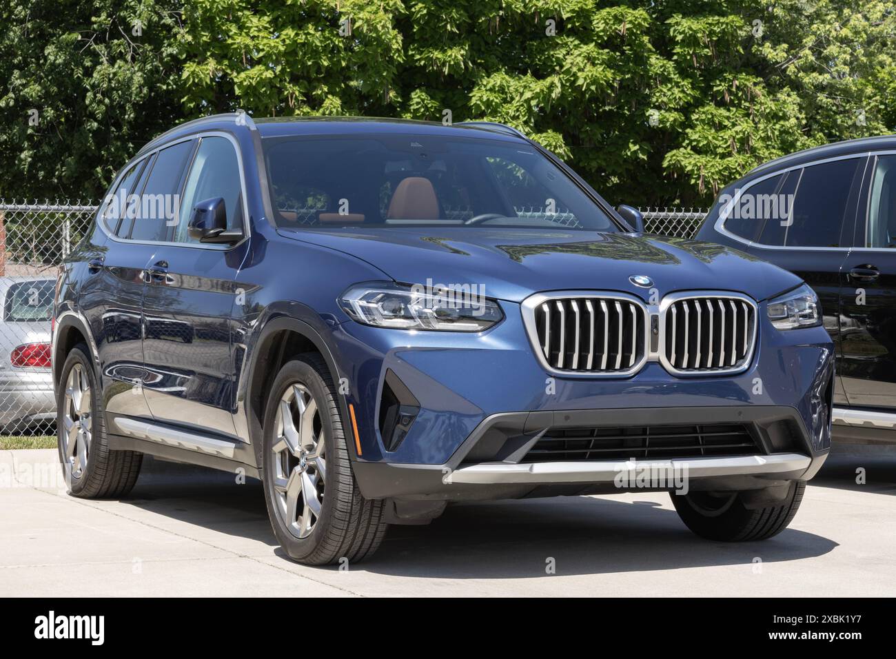 Lafayette - June 11, 2024: BMW X3 AWD display at a dealership. BMW ...