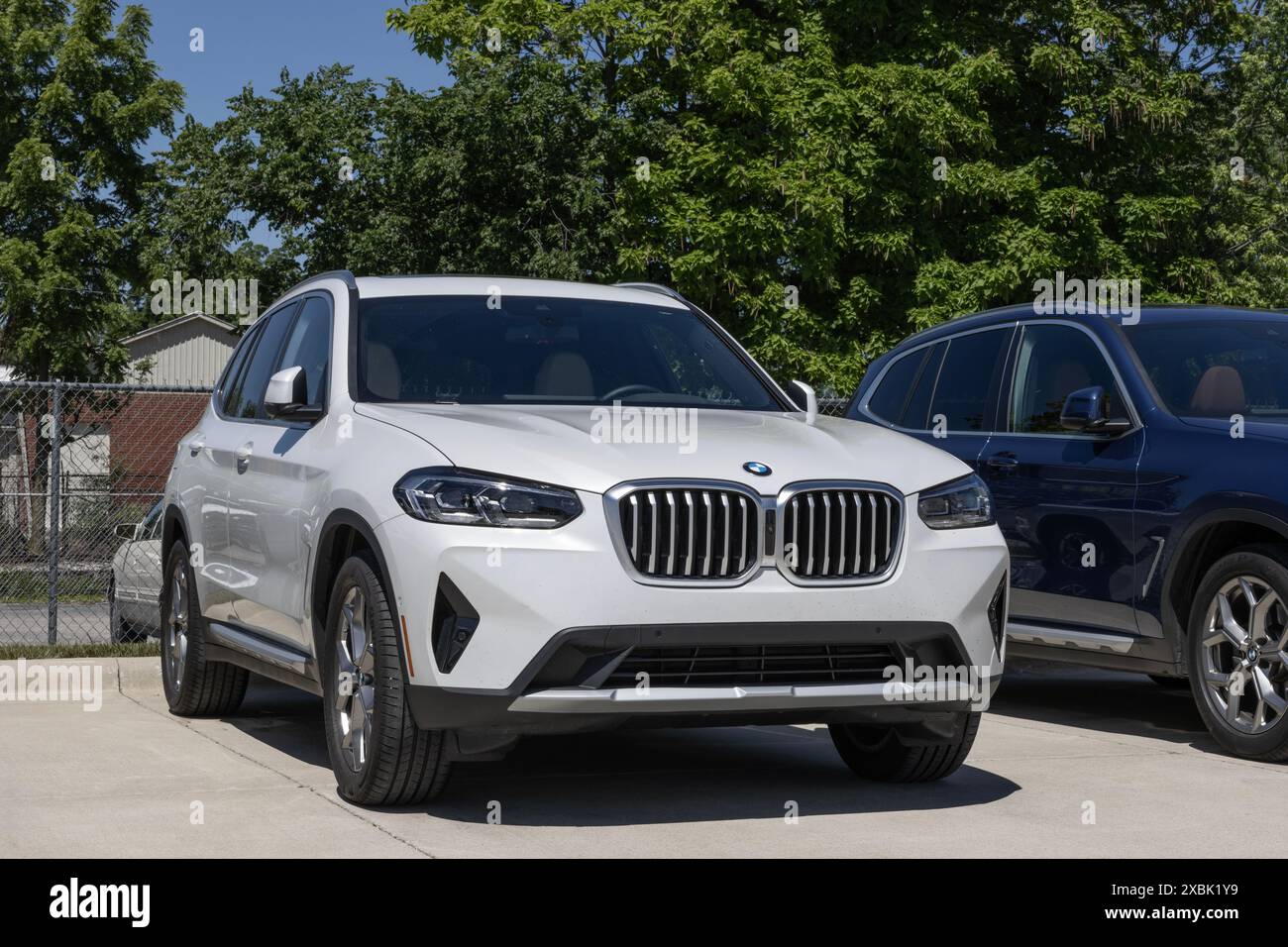 Lafayette - June 11, 2024: BMW X3 AWD display at a dealership. BMW ...