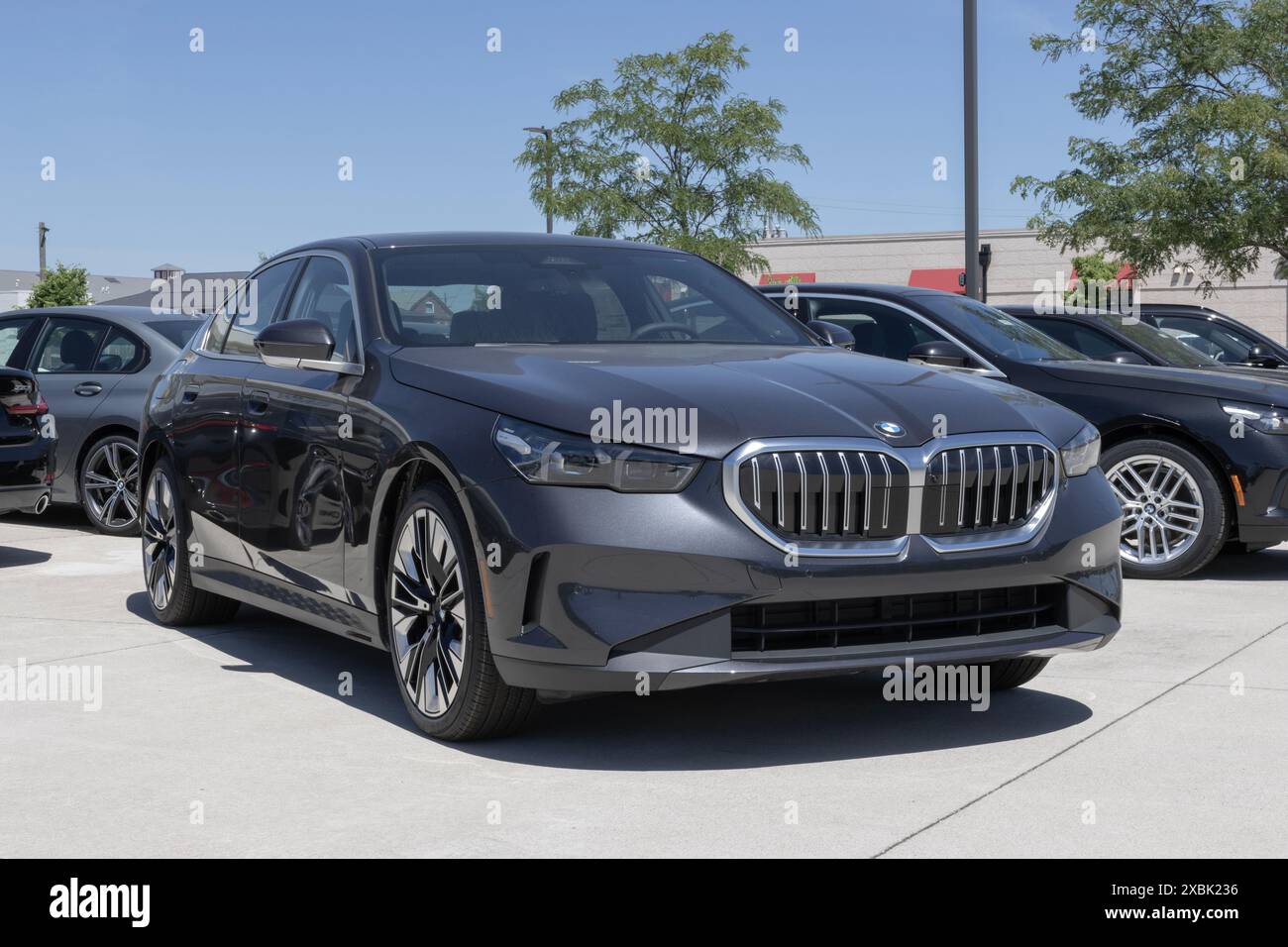 Lafayette - June 11, 2024: BMW 530i xDrive Sedan display. BMW offers ...