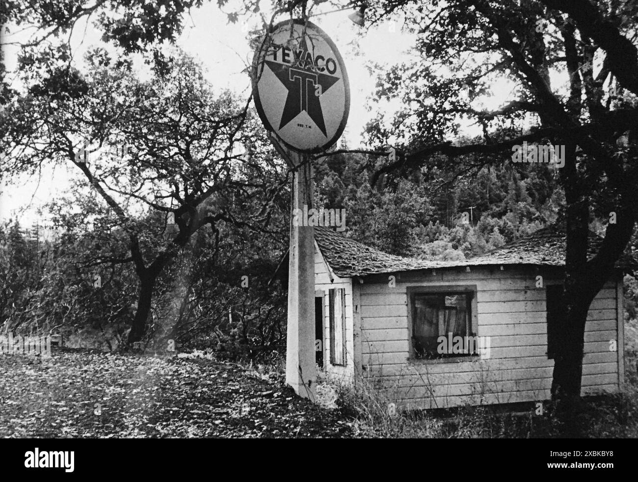 Vintage Texaco Gas Station Oregon Stock Photo Alamy