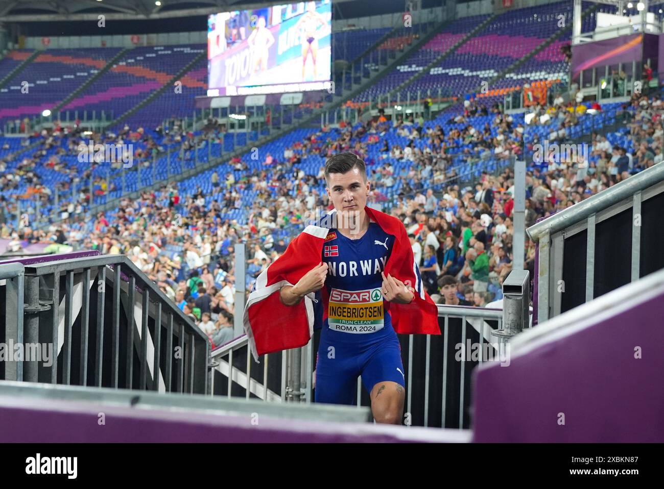 Rome, Italy 20240612. Jakob Asserson Ingebrigtsen 1500 metres, men