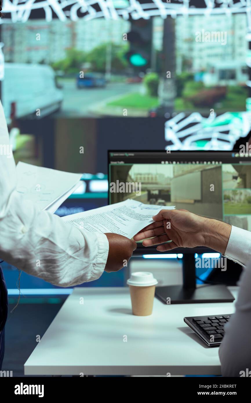 Employee in control center hi-res stock photography and images - Alamy