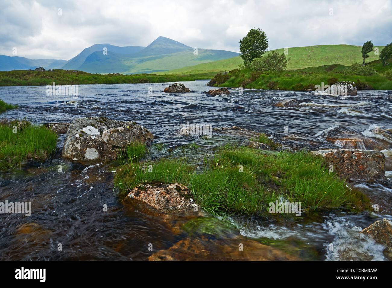 River Ba Rannoch Moor, West Highands Scotland Stock Photo