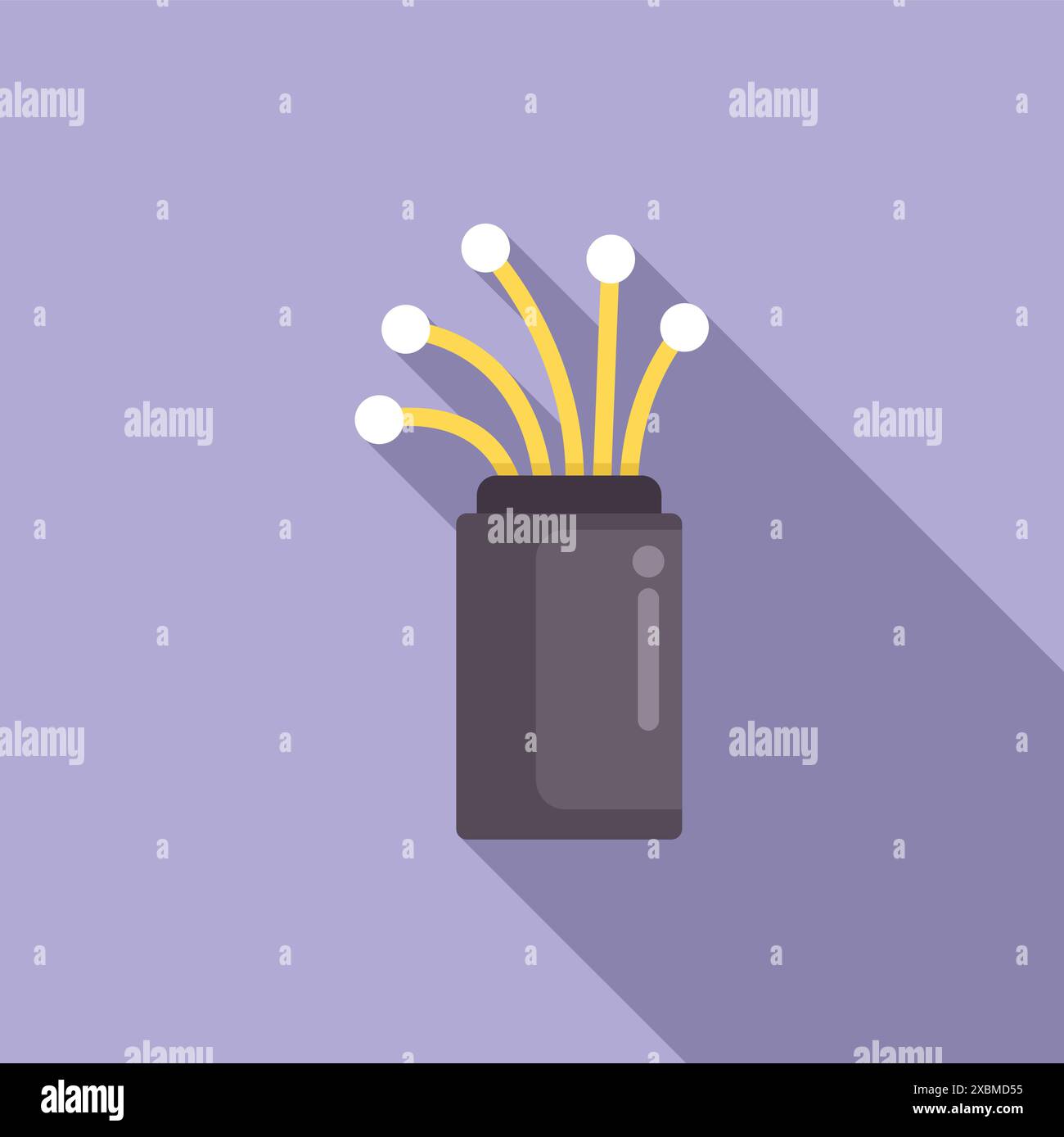 Fiber optic cable transmitting data as light pulses for high speed and network