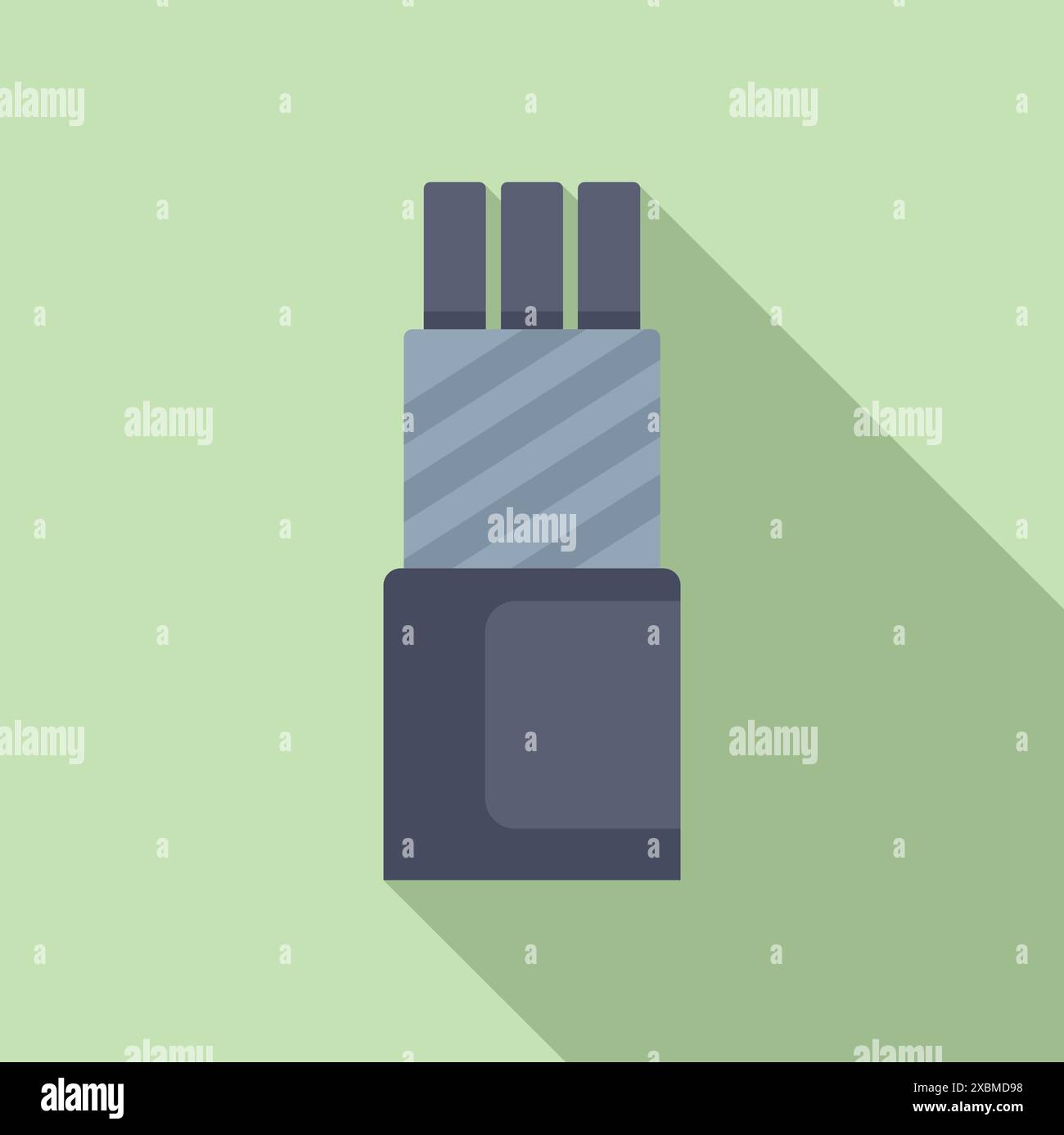 Optical fiber cable is connecting to internet server, modern technology concept Stock Vector