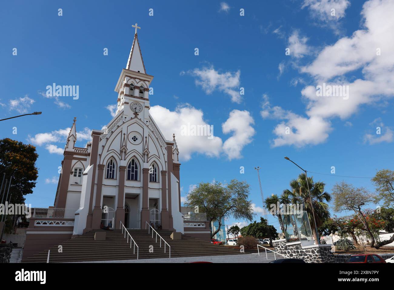 saint antonio cathedral in jequie jequie, bahia, brazil - november 9 ...