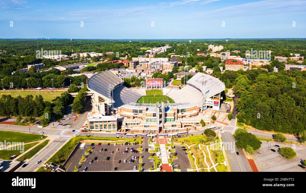 Clemson, SC - June 8, 2024: Memorial Stadium on the Clemson University Campus Stock Photo