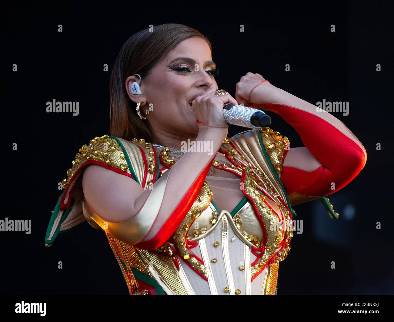 12 June 2024, Bavaria, Munich Nelly Furtado, singer, on stage at the