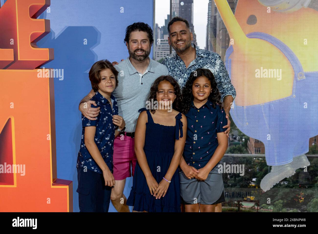 NEW YORK, NEW YORK - JUNE 09: Jose Rolon and family attend the ...