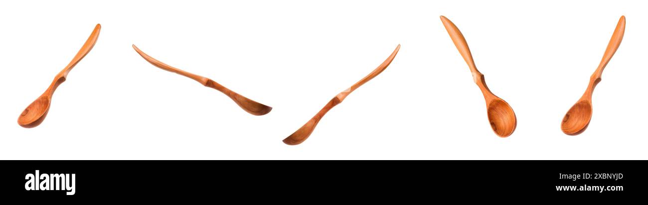 Wooden spoon isolated on a white background with clipping path Stock ...