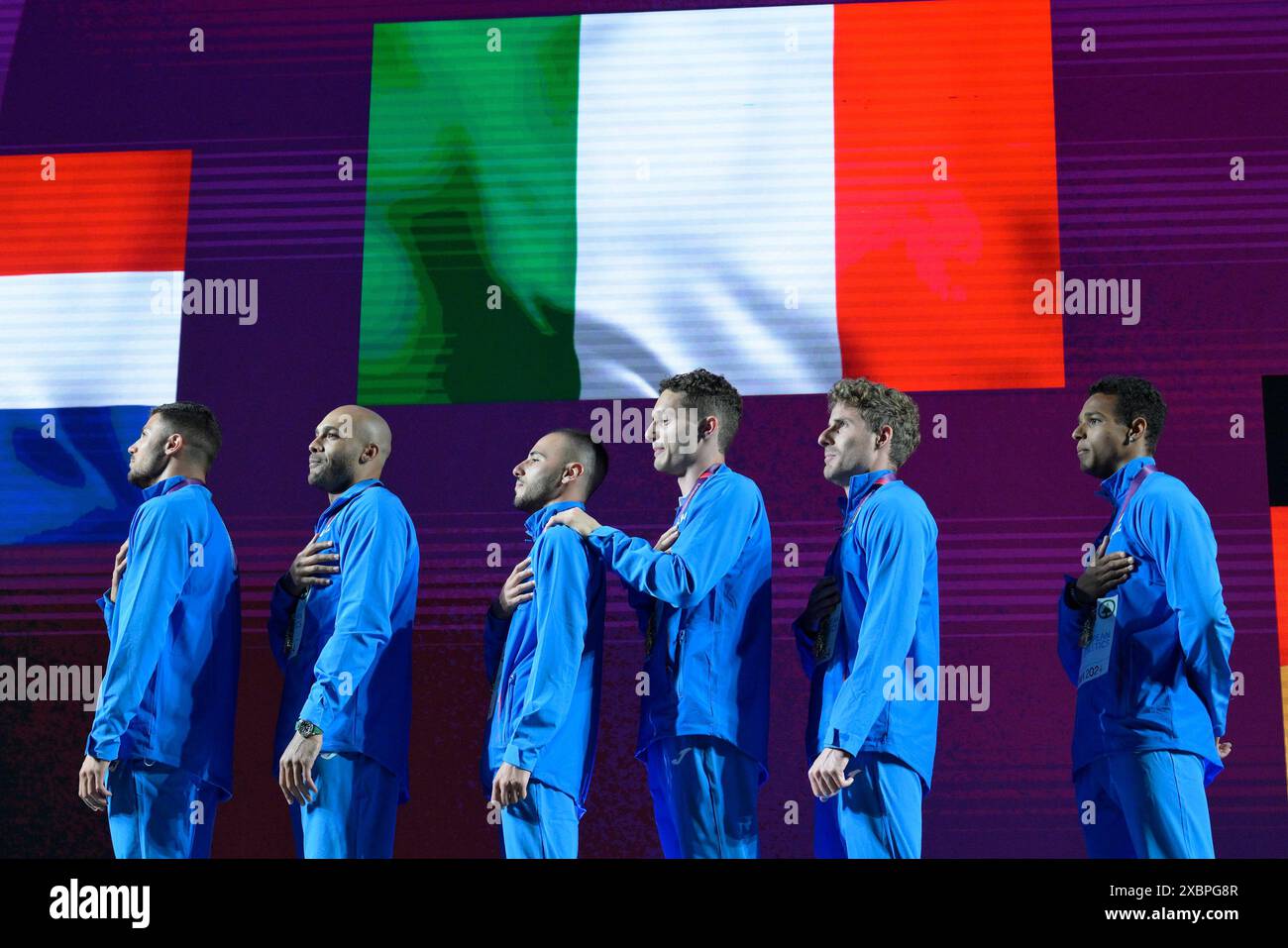 Roma, Italia. 13th June, 2024. Gold medallists, Matteo Melluzzo, Lamont