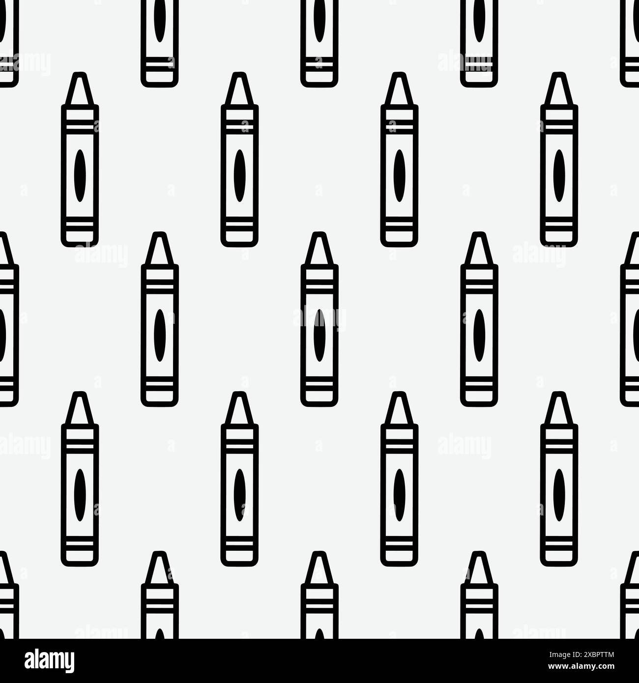 Crayons seamless pattern. Back to school concept. For wallpaper, scrapbooking, stationary, textile prints, wrapping paper, backgrounds. EPS 10.  Stock Vector