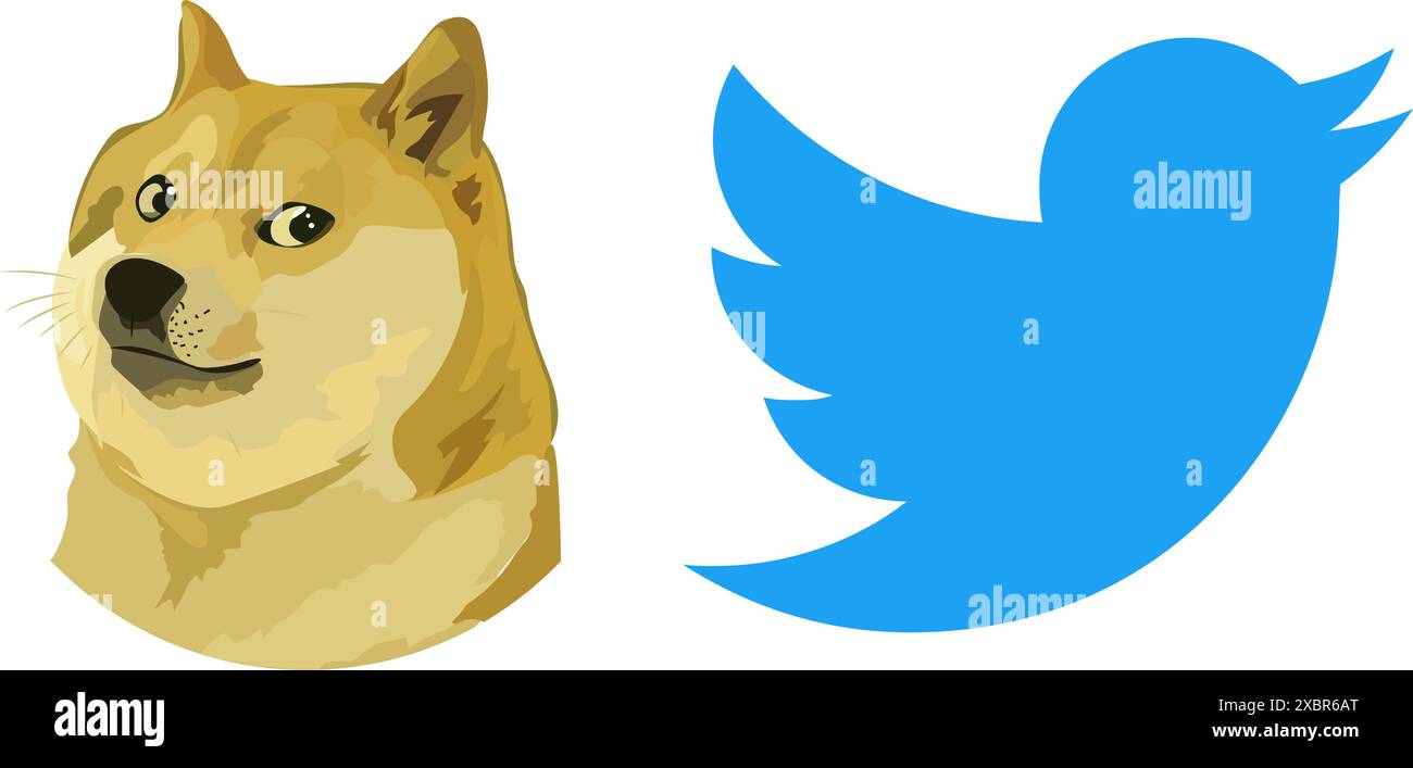 Doge coin twitter hi-res stock photography and images - Alamy