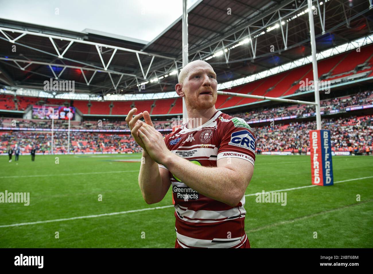 London, England - 8th June 2024 - Liam Farrell of Wigan Warriors. Rugby ...