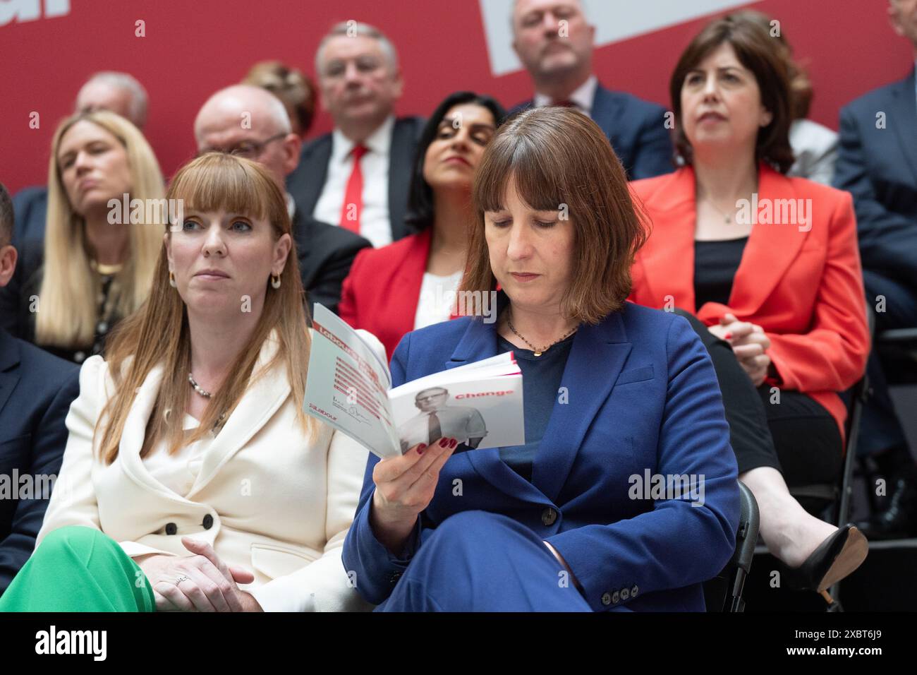 Deputy Labour leader Angela Rayner (left) and shadow chancellor Rachel ...