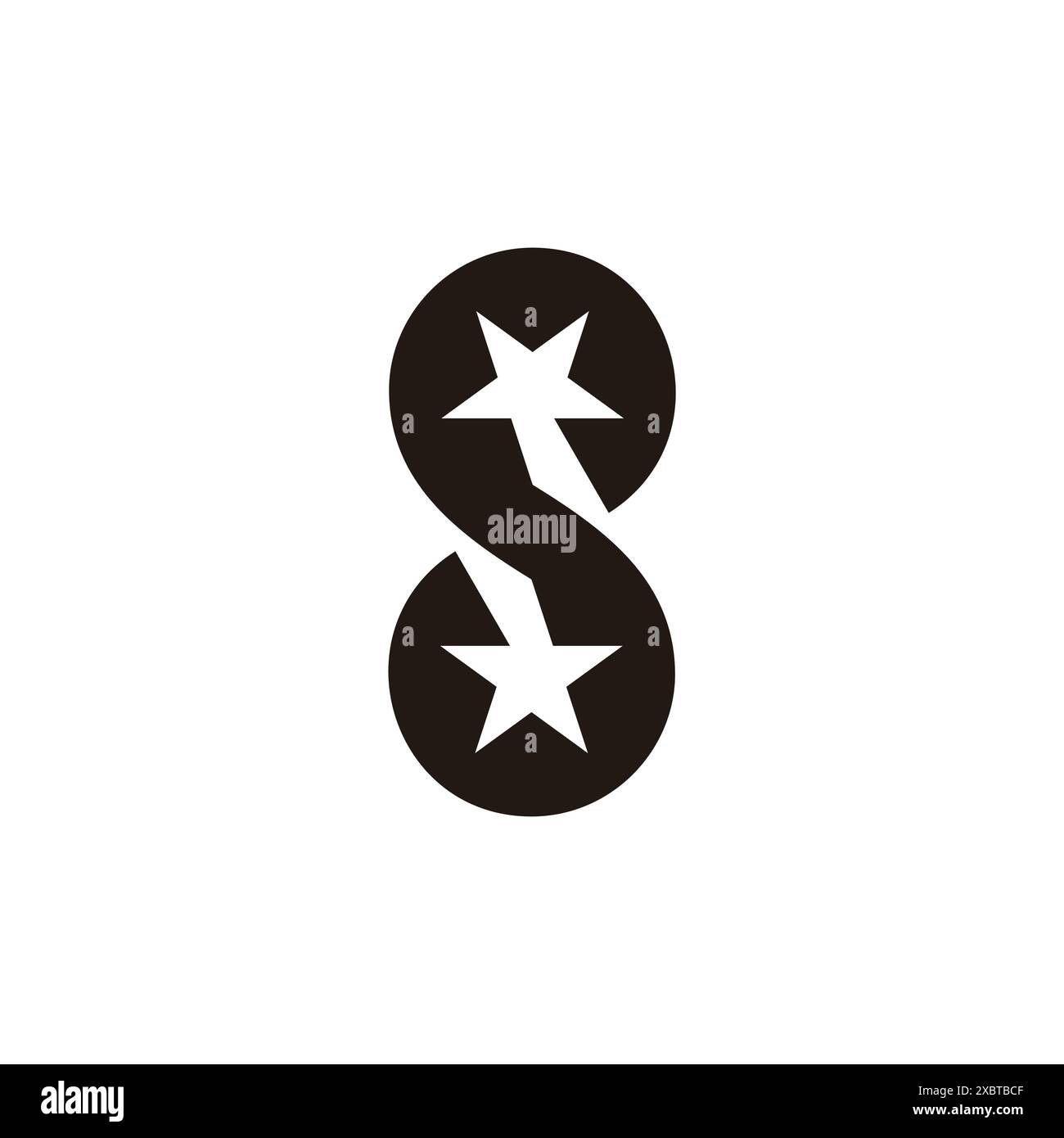 letter s swoosh stars simple circles logo vector Stock Vector Image ...