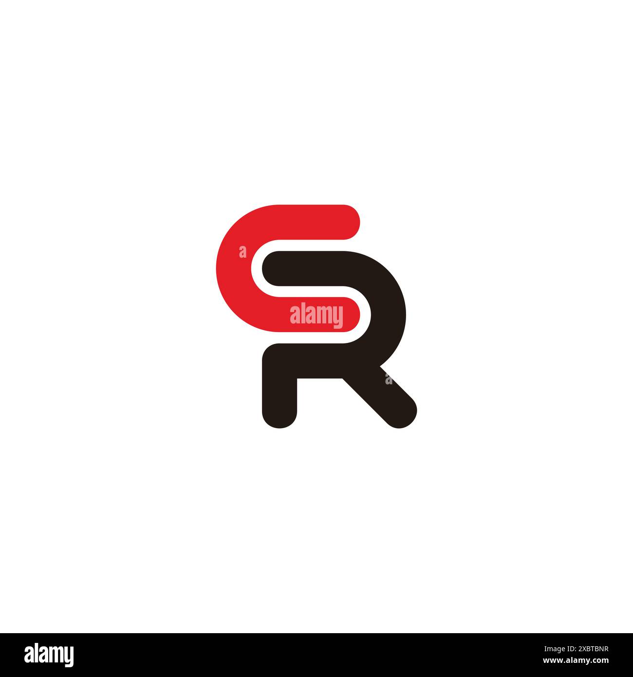 letter cr fun concept colorful logo vector Stock Vector