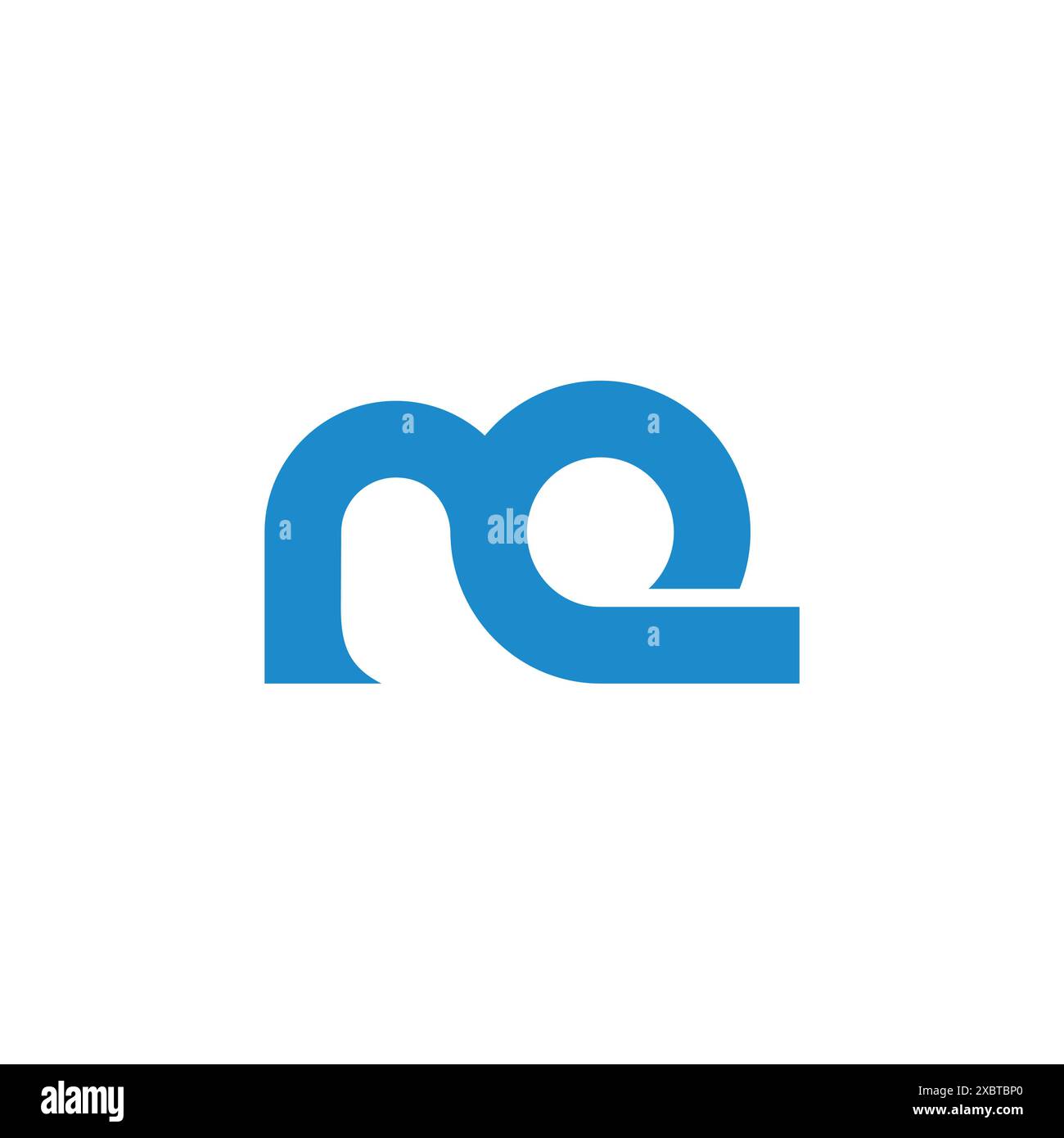 letter m blue wave abstract water logo vector Stock Vector