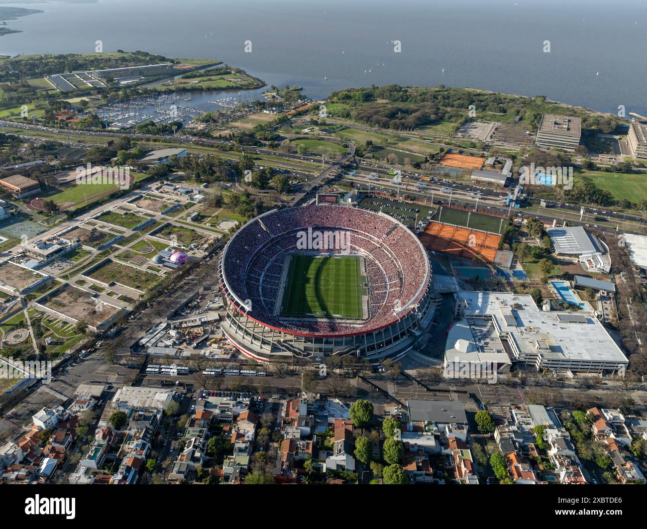 Buenos Aires, Argentina, October 8th, 2023: Aerial view of the 