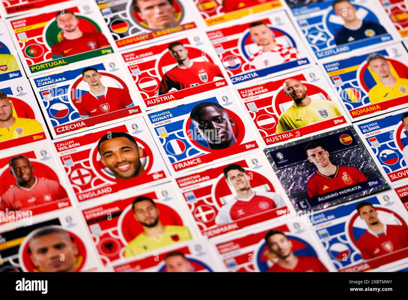 15 Stickers EURO 2024 Topps (pas Panini) – À Choisir Dans La Liste