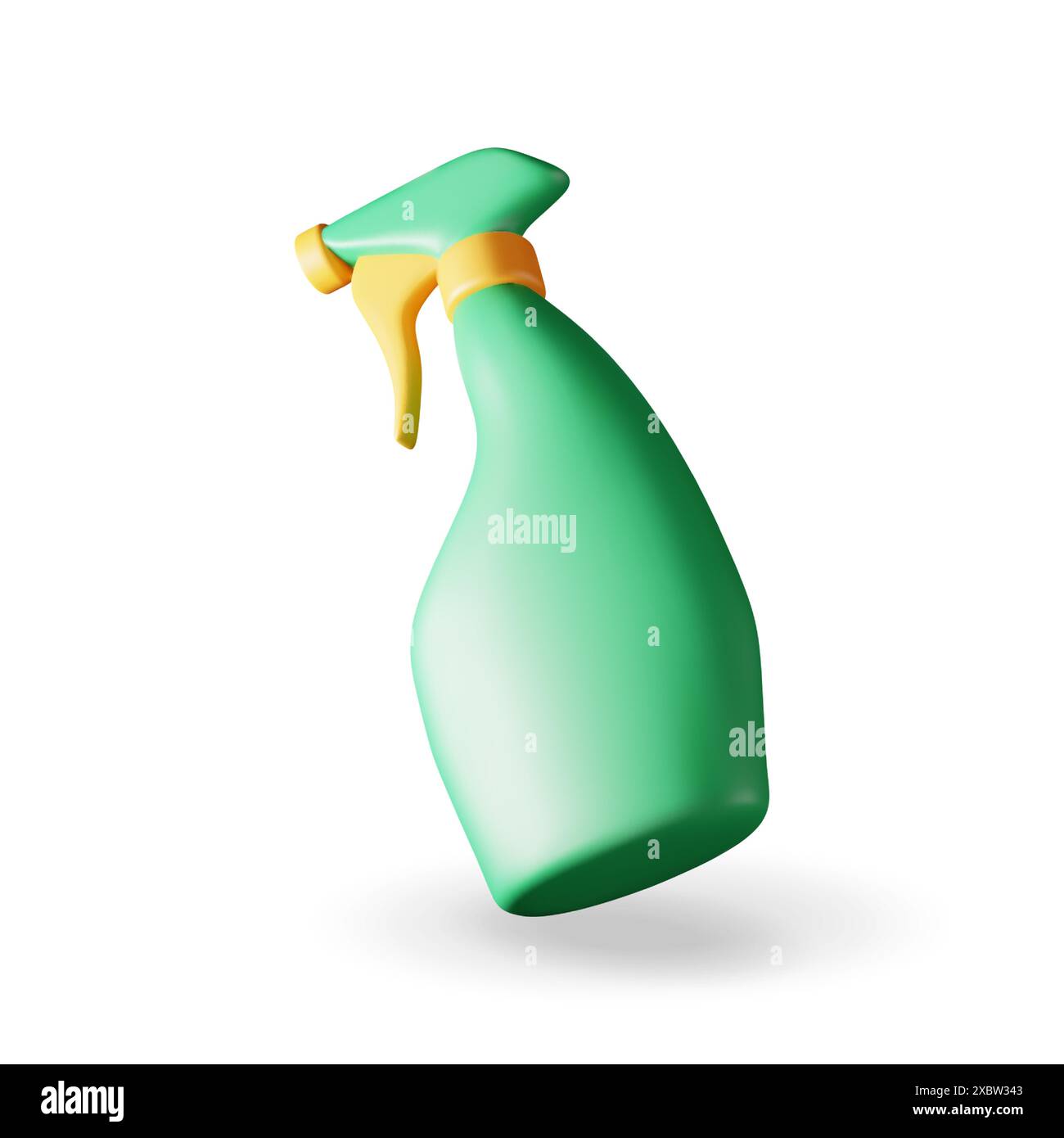 3d bottle with liquid detergent isolated on white Stock Vector Image ...
