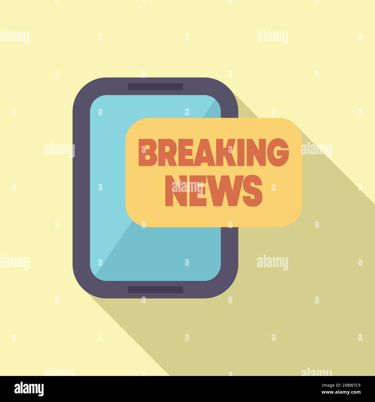 Smartphone is displaying breaking news, highlighting the importance of 