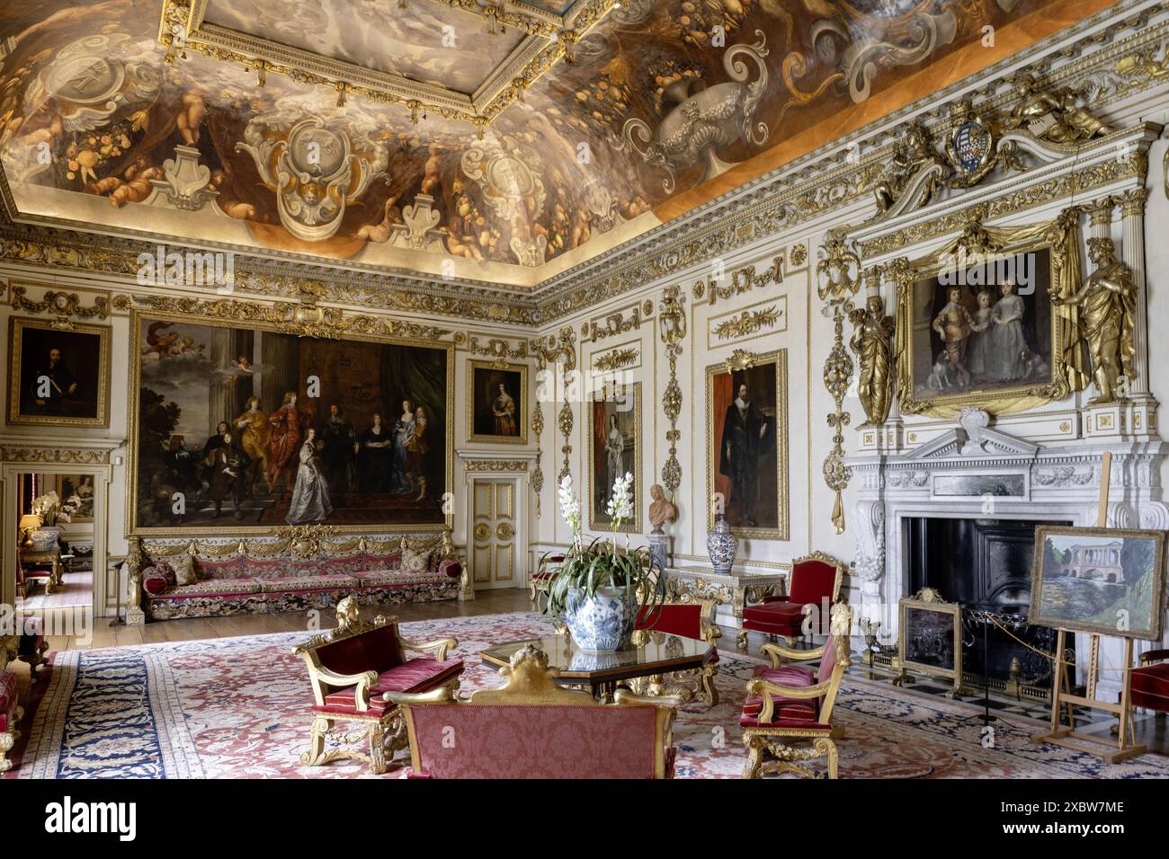 Wilton House, Wilton, Salisbury, Wiltshire, England, UK interior view