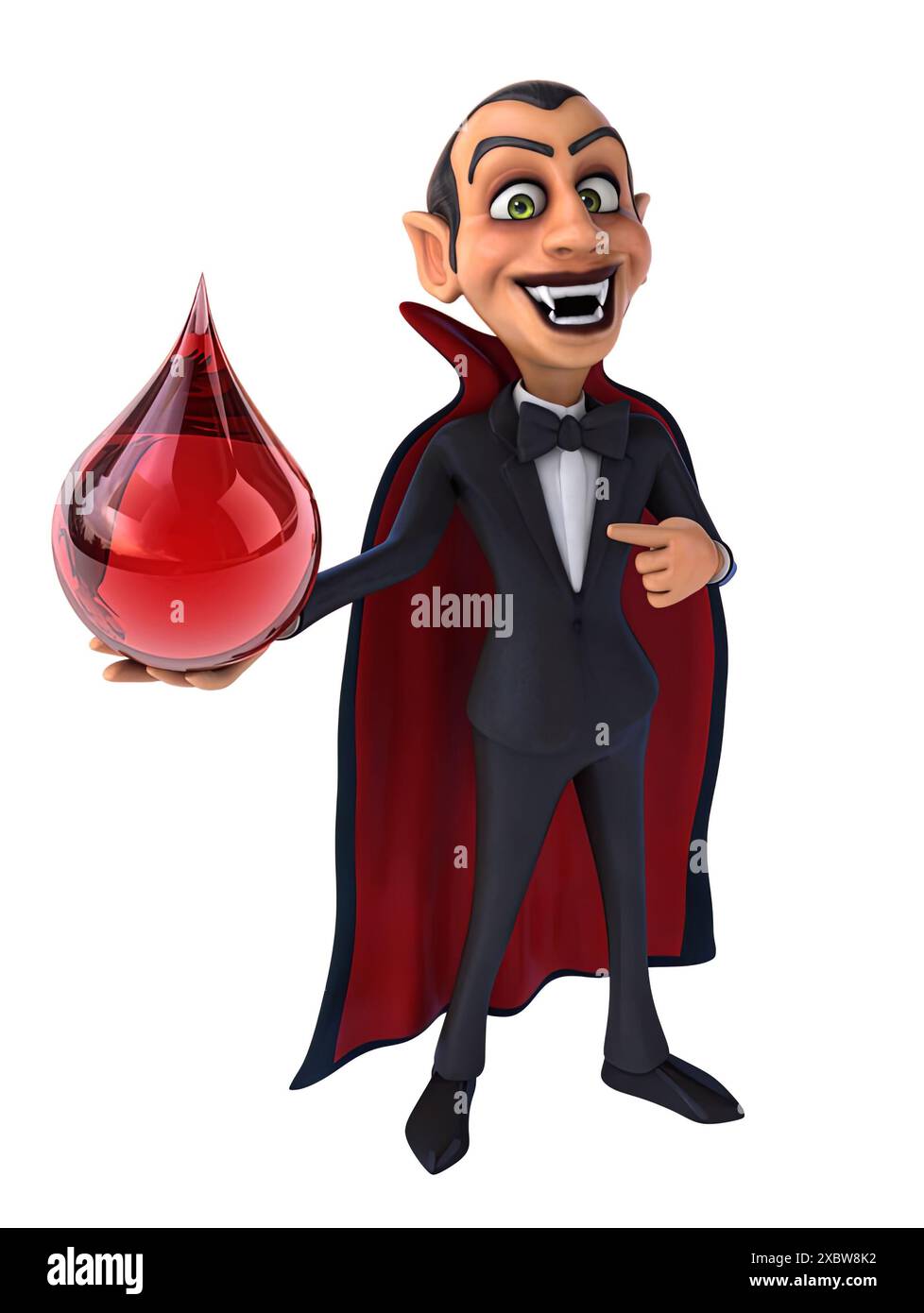 Vampire Fun Fun 3D cartoon illustration of a vampire Stock Photo - Alamy