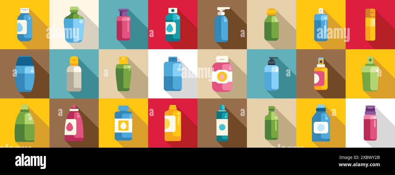 Hair products bottles Stock Vector Images - Alamy