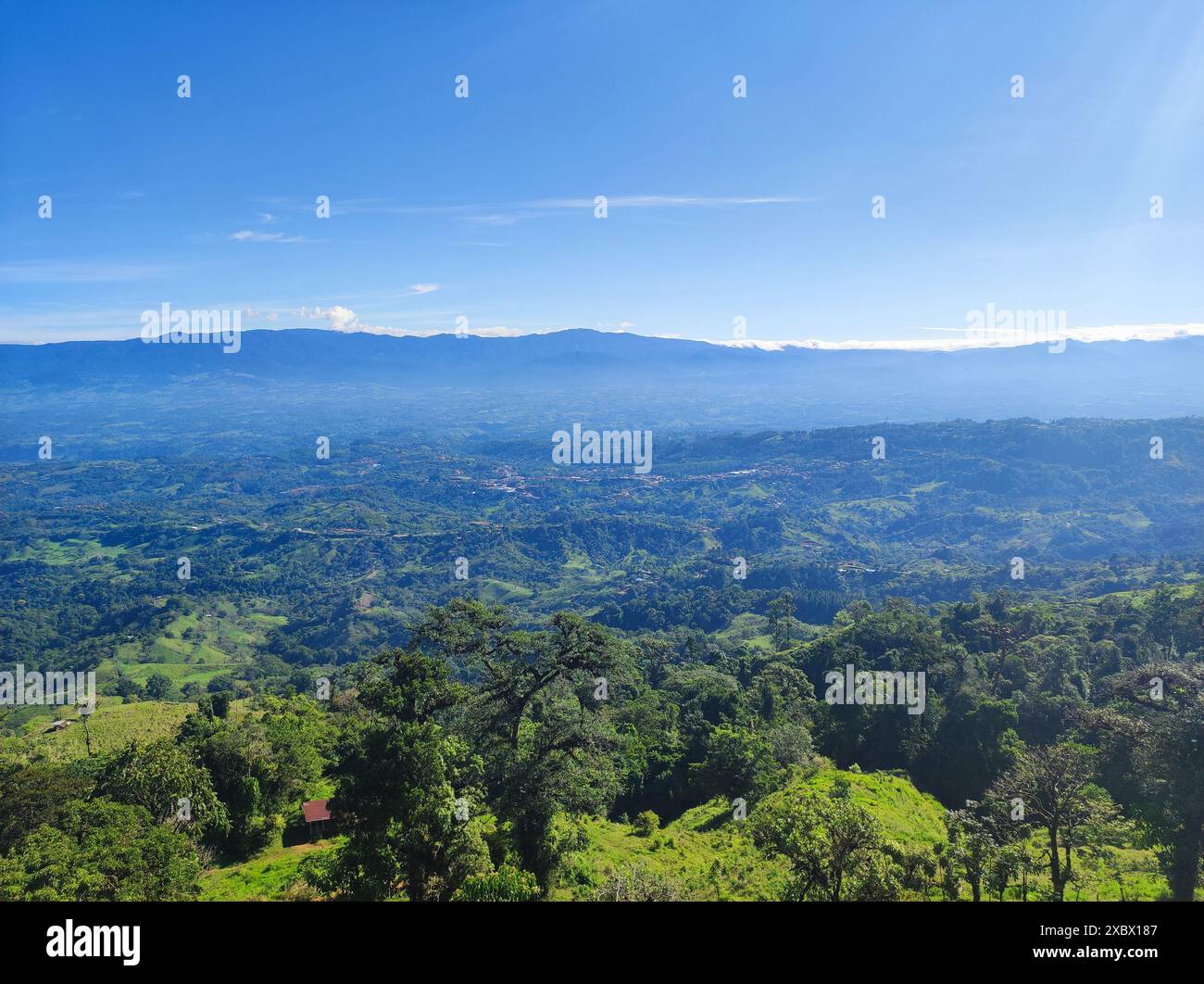 Landscape view of the highlands in Costa Rica Stock Photo - Alamy
