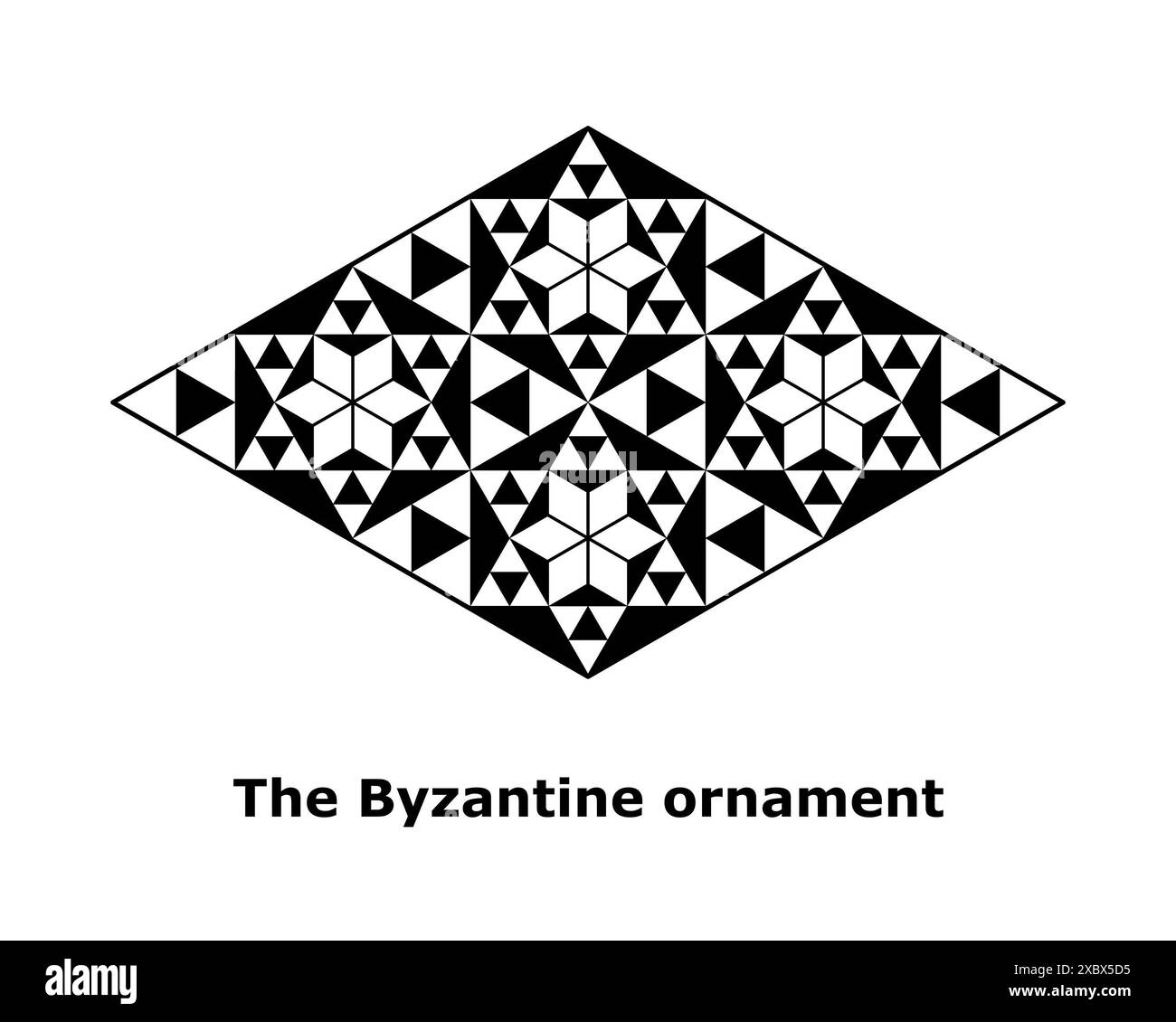 Byzantine ornament illustration Stock Photo - Alamy