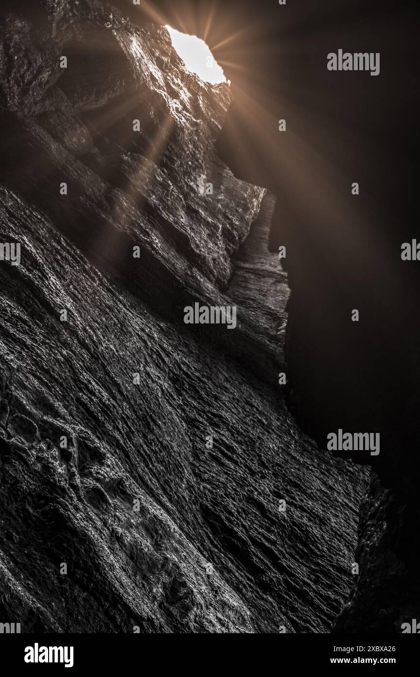 gorge, cave, Austria, sunlight, rock, natural light, sunbeam, sunrays ...