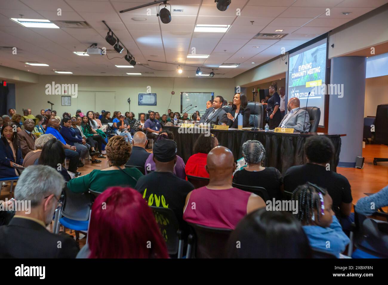 Detroit Color Council Detroit, Michigan - The City Council holds a community meeting in ...